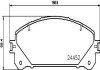 Гальмівні колодки пер. Lexus RX 08-15/Toyota RAV4 12- (advics) HELLA 8DB355015-461 (фото 2)