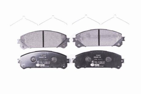 Гальмівні колодки пер. Lexus RX 08-15/Toyota RAV4 12- (advics) HELLA 8DB355015-461