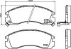 Гальмівні колодки пер. Outlander 12-/Peugeot 4007 07- HELLA 8DB355016-531 (фото 2)