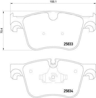 Гальмівнi колодки дискові перед. Citroen C4 Picasso IIPeugeot 308 Sw II 1.2-2.0D 02.13- HELLA 8DB 355 020-981
