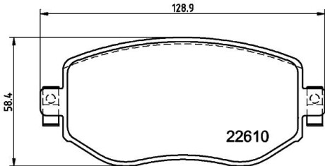 Колодки гальмівні передн. Renault Megane IV 2015- HELLA 8DB 355 025-851