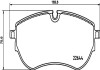 Комплект гальмівних колодок VW Amarok 2.0D/3.0D 09.11-05.22 HELLA 8DB 355 037-731 (фото 1)