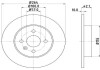 Диск гальмівний зад. 264x10x42.2 Opel Meriva 1.6I 16V, 1.7DTI/CDTI, 1.8 03.05- HELLA 8DD 355 110-271 (фото 1)