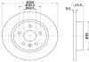 Гальмівний диск Chevrolet Aveo, Cruze, Trax Opel Astra J, Mokka 1.3D-2.0D 05.09- HELLA 8DD 355 116-581 (фото 1)