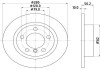 Диск гальмівний зад.Mini Countryman (R60), Paceman (R61) 1.6/1.6D/2.0D 08.10-10.16 HELLA 8DD 355 123-001 (фото 1)