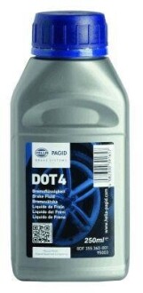 Рідина гальмівна DOT 4, 250мл. HELLA 8DF355360001