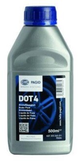 Рідина гальмівна DOT4 500ml HELLA 8DF355360011