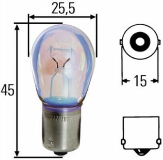 P21W 24V 21W Автолампа HD (Увеличенный ресурс !) HELLA 8GA 002 073-251