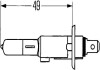 Лампа накаливания STANDARD H1 12V 55W P14,5s HELLA 8GH002089131 (фото 2)