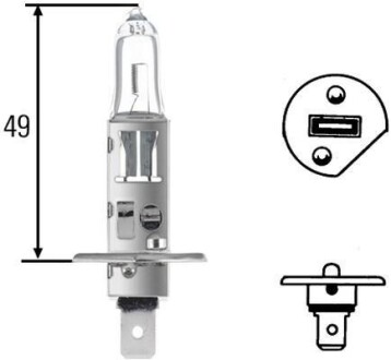 Лампа 12V H1 55W P14.5s LONG LIFE HELLA 8GH 002 089-351