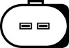 Насос склоомивача - 12V HELLA 8TW 006 847-021 (фото 2)