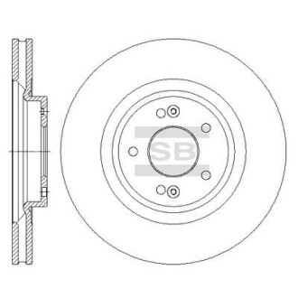 Диск тормозной Hi-Q (SANGSIN) SD1091