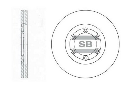 Диск тормозной Hi-Q (SANGSIN) SD2008