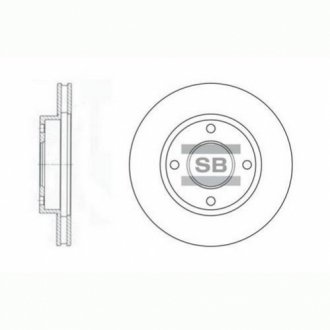 Тормозной диск Hi-Q (SANGSIN) SD3027