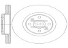 Диск гальмівний (кратно 2) передній (вентильований) Renault Megane II (D=280.0mm) HI-Q Hi-Q (SANGSIN) SD3065 (фото 1)