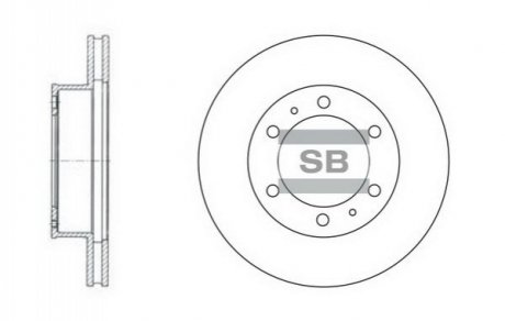 Тормозной диск Hi-Q (SANGSIN) SD4011
