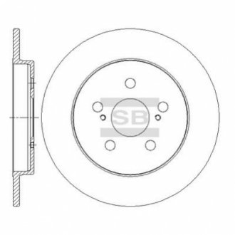 Шт. Гальмівний диск Hi-Q (SANGSIN) SD4060