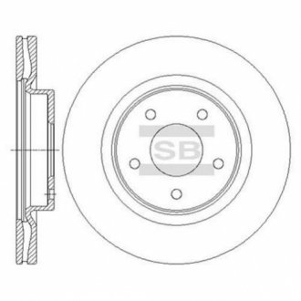 Тормозной диск Hi-Q (SANGSIN) SD4223