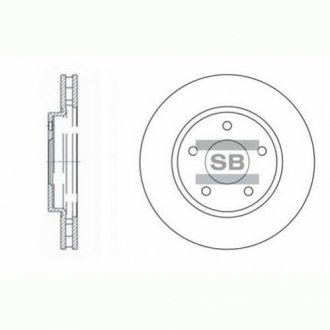 Тормозной диск Hi-Q (SANGSIN) SD4315 (фото 1)
