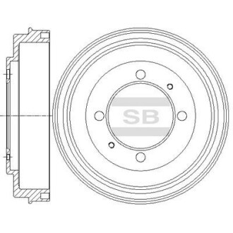 Диск гальмівний Hi-Q (SANGSIN) SD4318