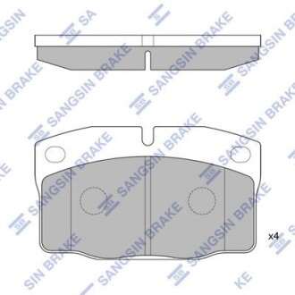 Колодки гальмівні передні Opel Vectra C (05-), Volvo S40, V40 HI-Q Hi-Q (SANGSIN) SP1258