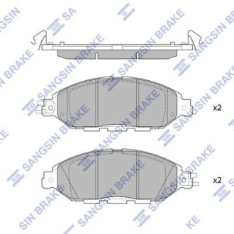 Колодки дискового тормоза Hi-Q (SANGSIN) SP1713