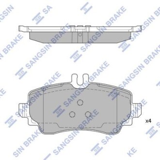 Колодки гальмівні передні BENZ A-CLASS (W168) (-04) HI-Q Hi-Q (SANGSIN) SP1744