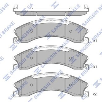 Колодки гальмівні задні Nissan NV (12-) HI-Q Hi-Q (SANGSIN) SP1763