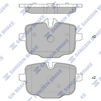 Колодки гальмівні задні BMW 5 (F10, F11, F18) (10-), 6 (F12, F13) (11-) HI-Q Hi-Q (SANGSIN) SP1793