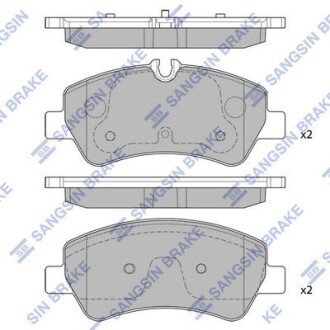 Колодки гальмівні задні Ford Transit (12-) HI-Q Hi-Q (SANGSIN) SP1884