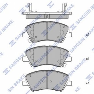 Тормозные колодки Hi-Q (SANGSIN) SP1901