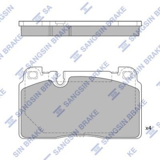 Колодки гальмівні передні Audi Q5 (8R) (12-), Porsche Macan (14-) HI-Q Hi-Q (SANGSIN) SP1960