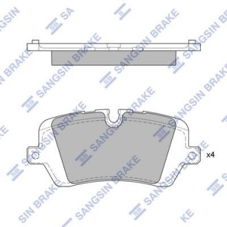 Колодки гальмівні задні Land Rover (12-), Range Rover (13-) HI-Q Hi-Q (SANGSIN) SP1965