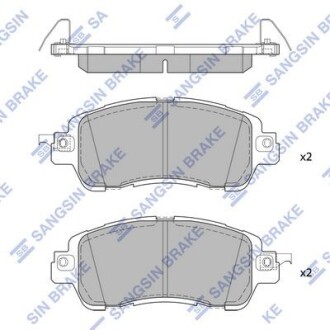 Колодки гальмівні передні Toyota Yaris (19-) HI-Q Hi-Q (SANGSIN) SP1974