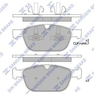 Колодки гальмівні передні Volvo XC60 (10-) HI-Q Hi-Q (SANGSIN) SP2320