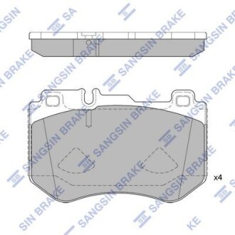 Колодки гальмівні передні MB C-CLASS (W205) (14-) HI-Q Hi-Q (SANGSIN) SP4192