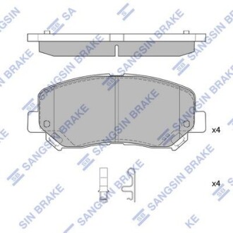 Колодки гальмівні передні Dodge Dart (13-) HI-Q Hi-Q (SANGSIN) SP4322