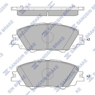 Колодки гальмівні передні Toyota Corolla (19-) HI-Q Hi-Q (SANGSIN) SP4340