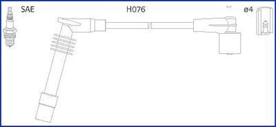 OPEL К-кт високовольтних проводів Omega B,Vectra B 2.0 94- HITACHI 134251