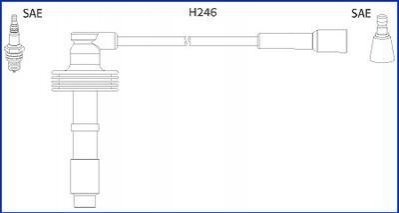Комплект проводов зажигания HITACHI 134560 (фото 1)