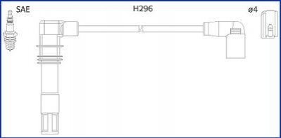 Комплект проводов зажигания HITACHI 134797 (фото 1)