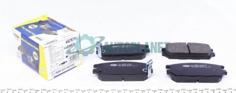 Комплект гальмівних колодок (дискових) ICER 140983 (фото 1)