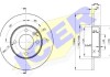 Диск гальмівний (передній) Audi 80 72-86/VW Passat/Golf 73-97/Polo 81-94 (239x10) (з покр.) (повний) ICER 78BD3325-2 (фото 1)