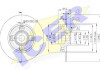 Диск гальмівний (задній) Citroen C3 09-/C4/Peugeot 307/207 04-/208 12- (249х9 (+ABS) (з підшипником) ICER 78BD4745-1 (фото 1)