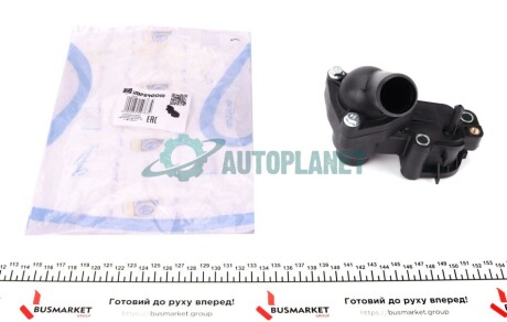 Фланец системы охлаждения Ford Connect 1.8 TDCI 02- (с термостатом и уплотнением) IMPERGOM 90059