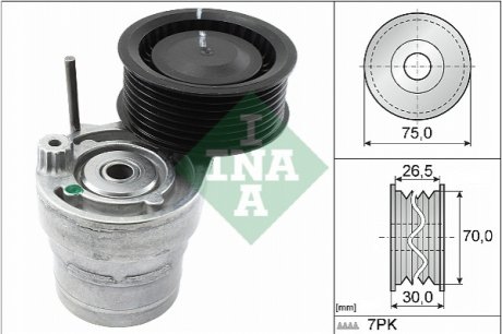 Натяжник ремня генератора Renault Twingo 0.9 TCE/1.0 SCe 14- (75x30), H4B/H4D INA 534 0603 10