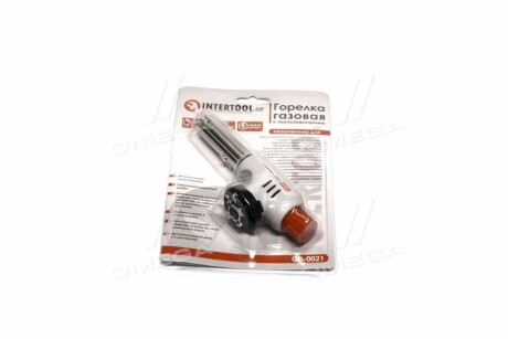 Пальник газовий, п\'єзозапалювання на регуляторі. Intertool GB-0021