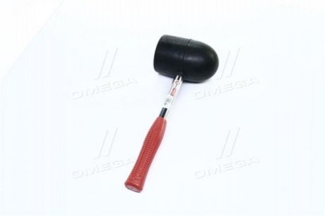 Киянка резиновая 1250г. 90мм. черная резина, металлическая ручка. Intertool HT-0228