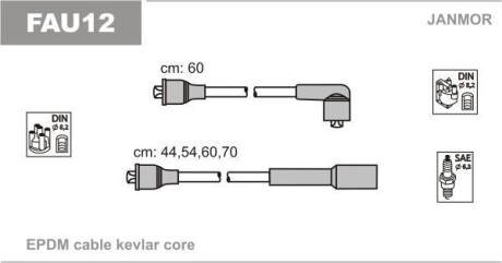 Дроти в/в Fiat Croma 2.0 85-93 Janmor FAU12