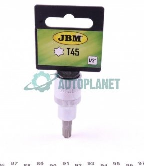 Бита Torx T45 + адаптер под ключ 1/2 JBM 10017